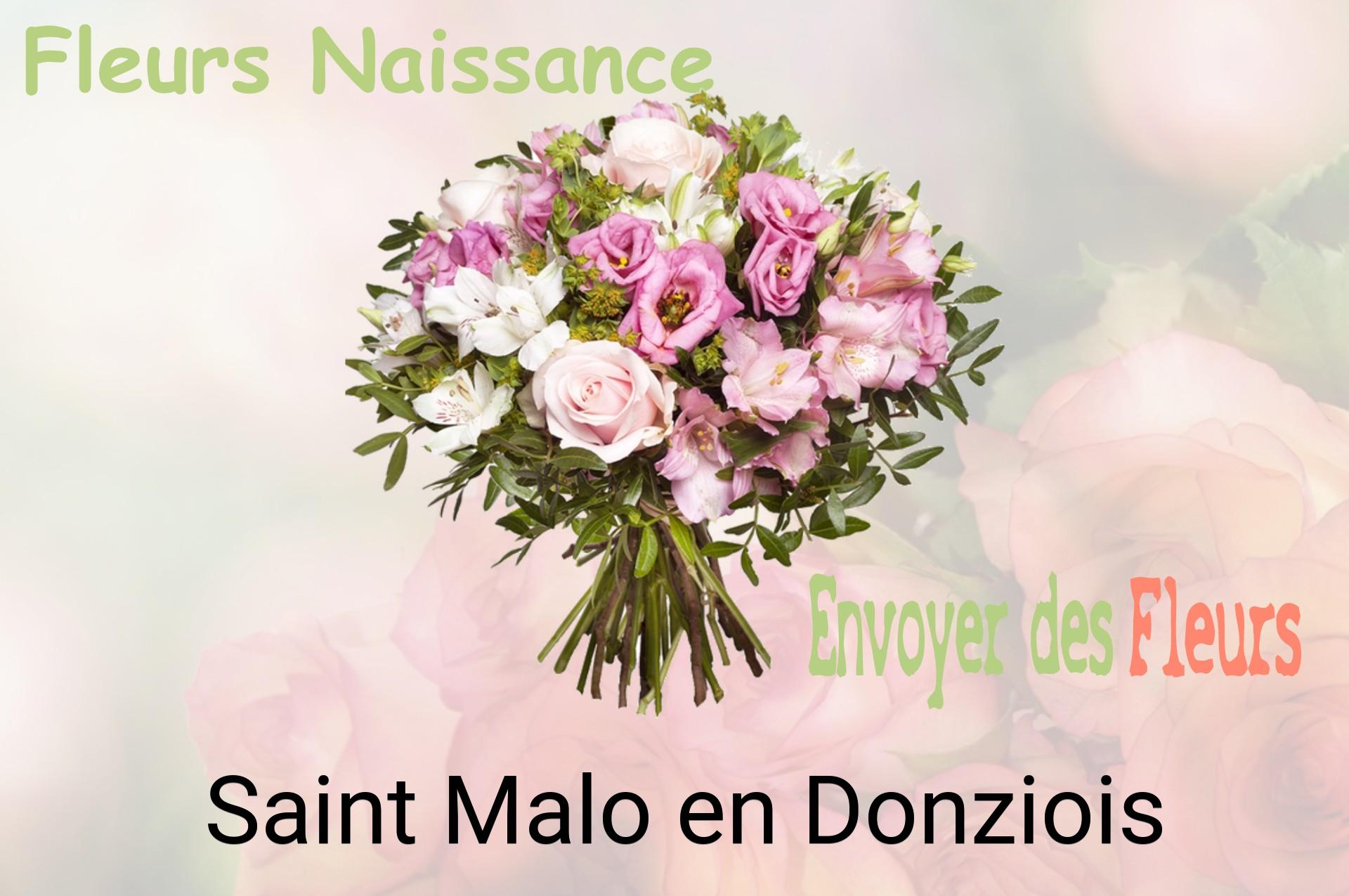 Bouquet de fleurs de naissance livré à Saint-Malo-en-Donziois